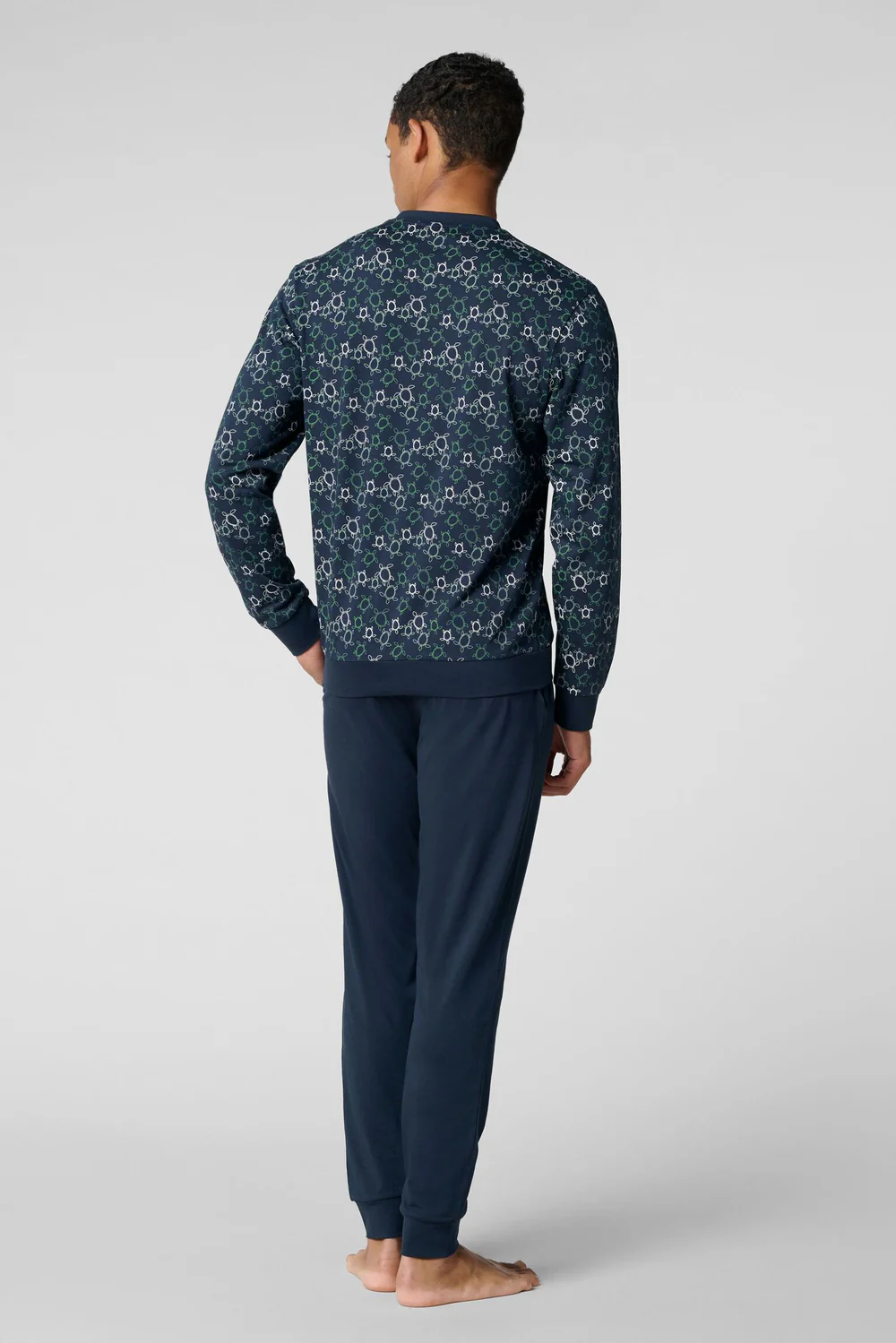 PIGIAMA SERAFINO LUNGO C/POLSI TARTARUGHE CAGI - immagine 3