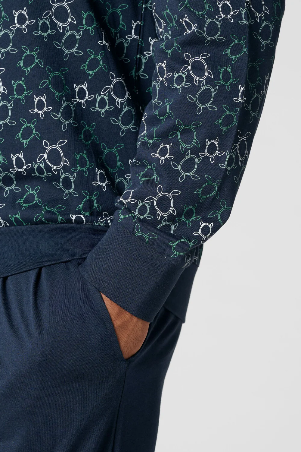 PIGIAMA SERAFINO LUNGO C/POLSI TARTARUGHE CAGI - immagine 4