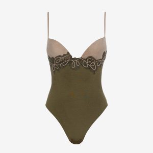 Macramé Push-Up One-Piece