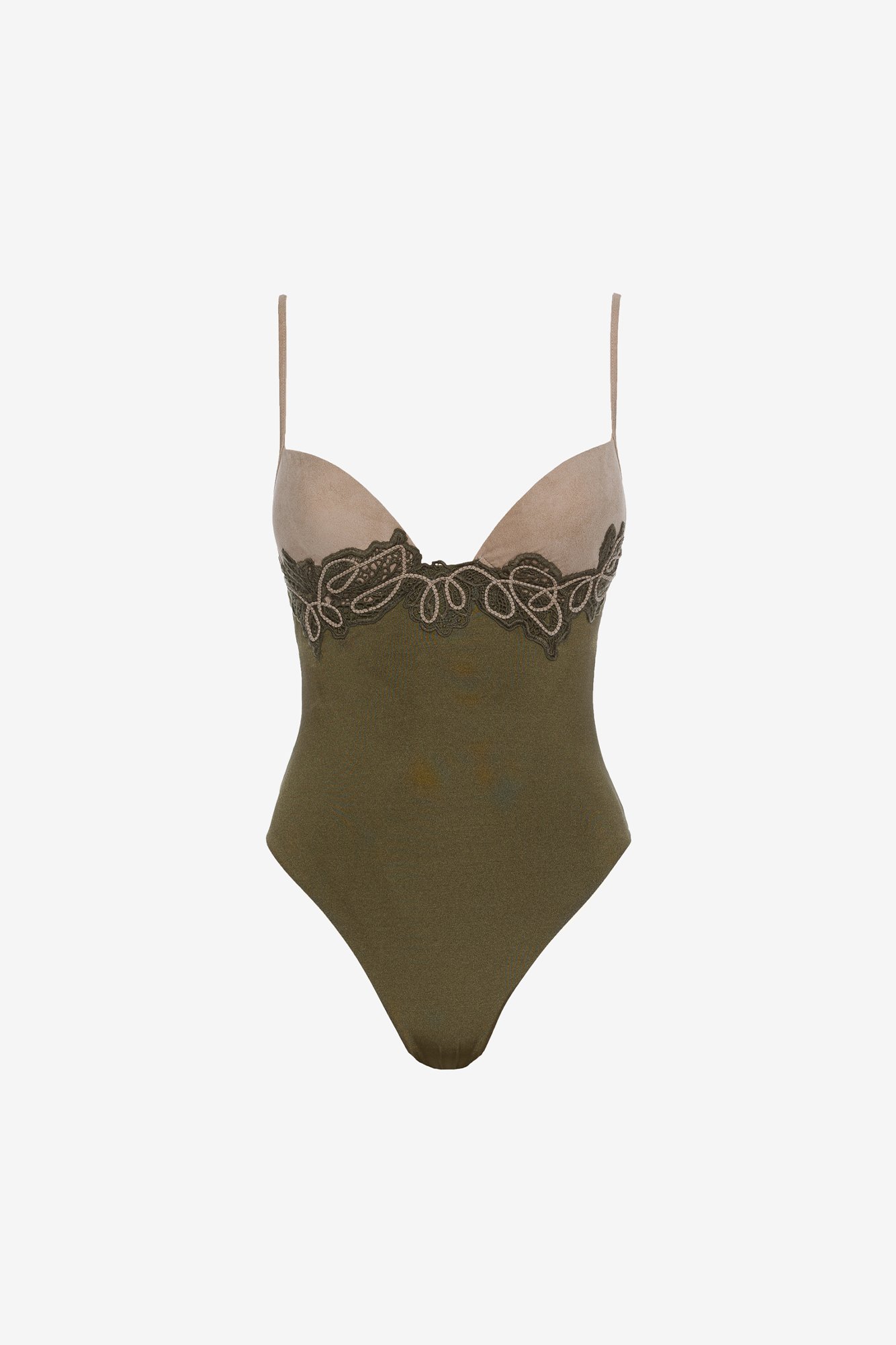 Macramé Push-Up One-Piece