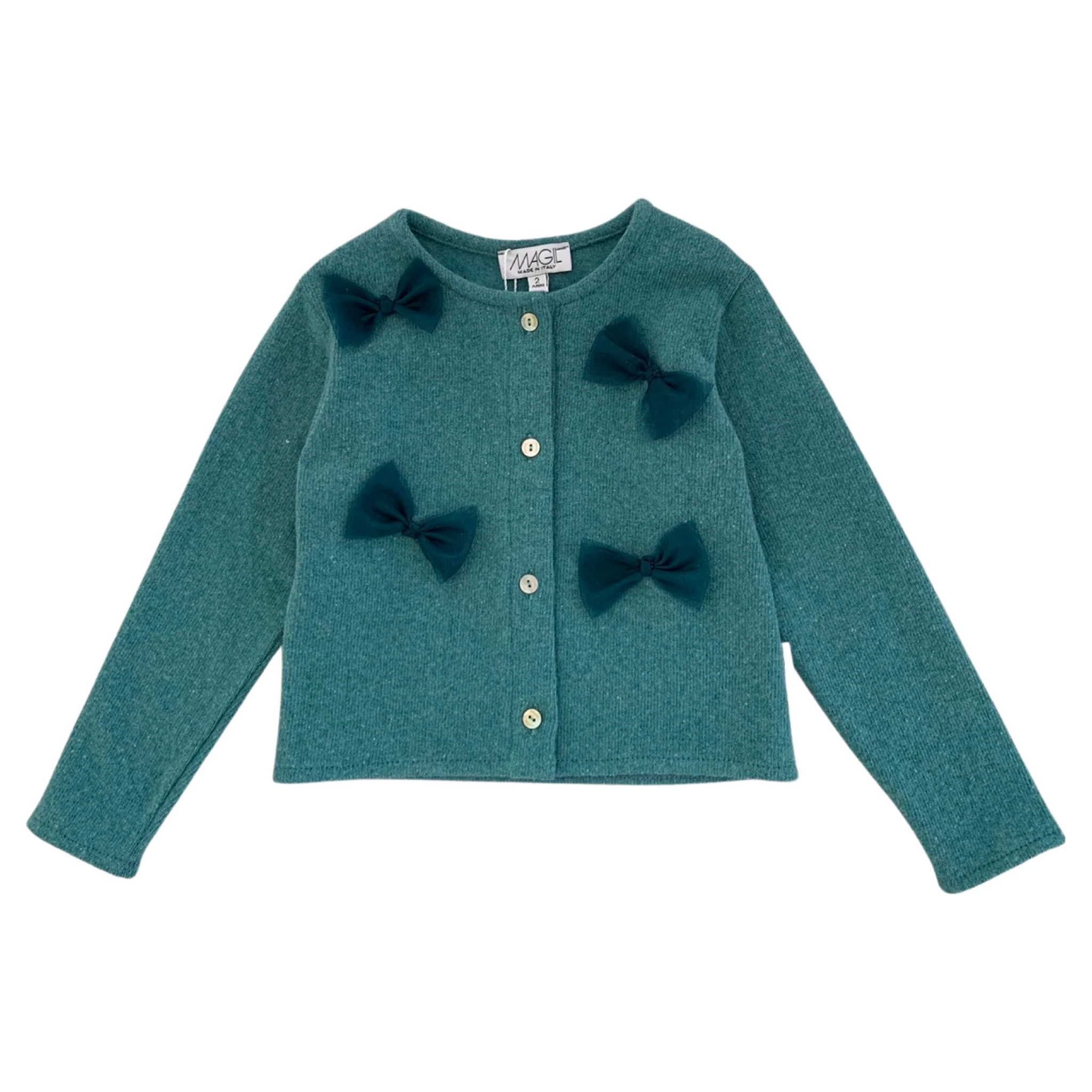 CARDIGAN CON FIOCCHIETTI TULLE - immagine 4