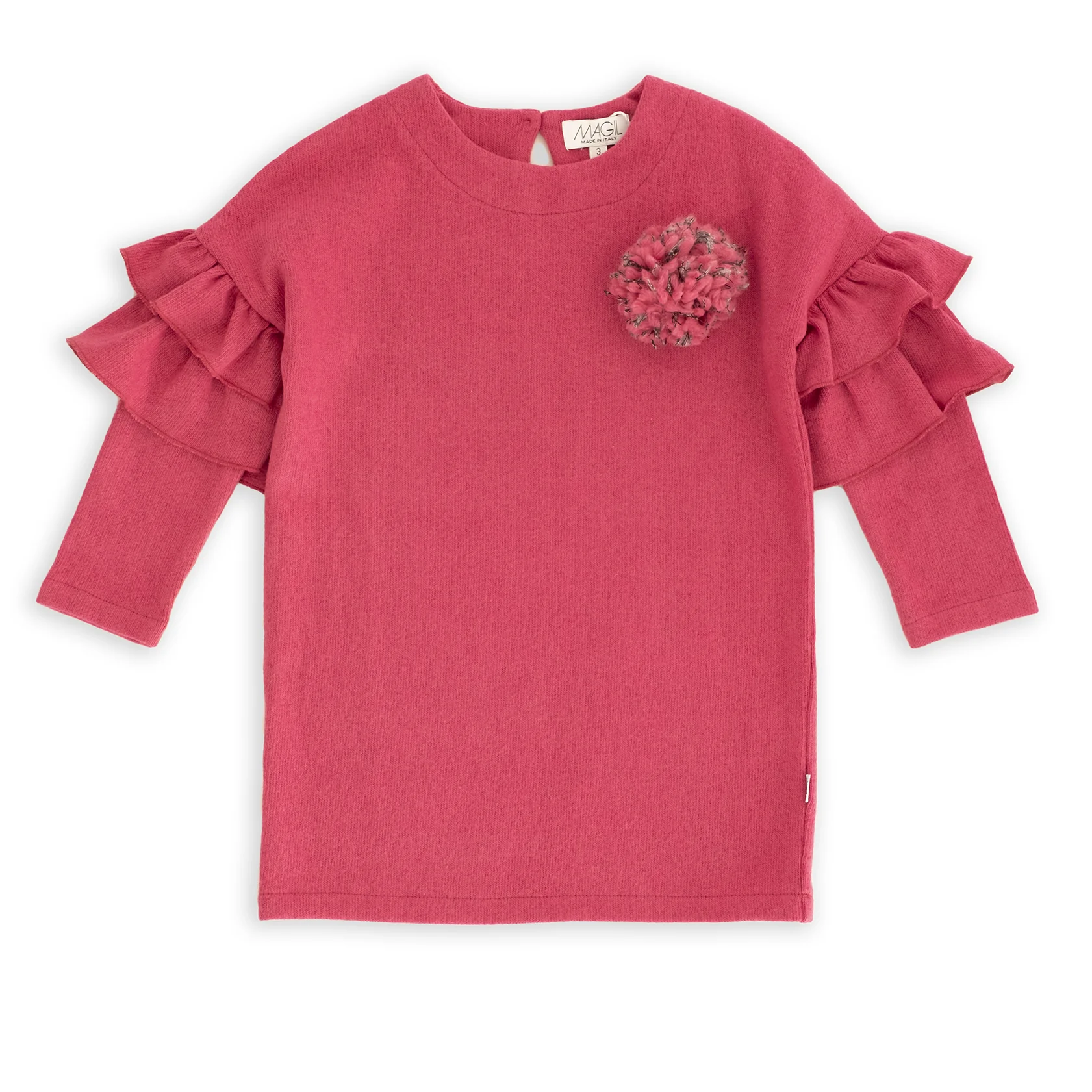 ABITO CALDO COTONE CON VOLANT