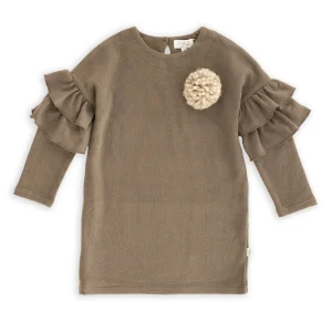 ABITO CALDO COTONE CON VOLANT