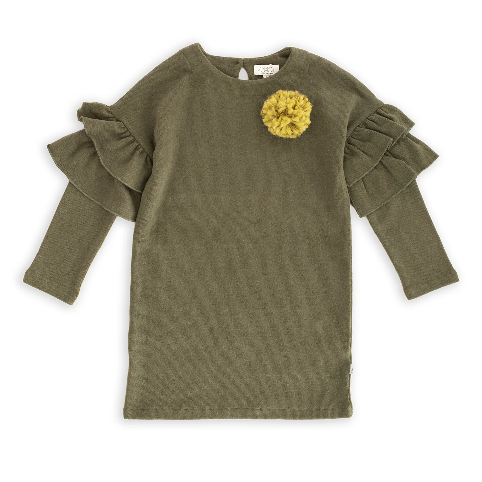 ABITO CALDO COTONE CON VOLANT - immagine 2