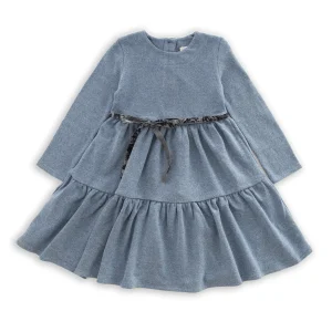 ABITO CALDO COTONE CON CINTURA VELLUTO