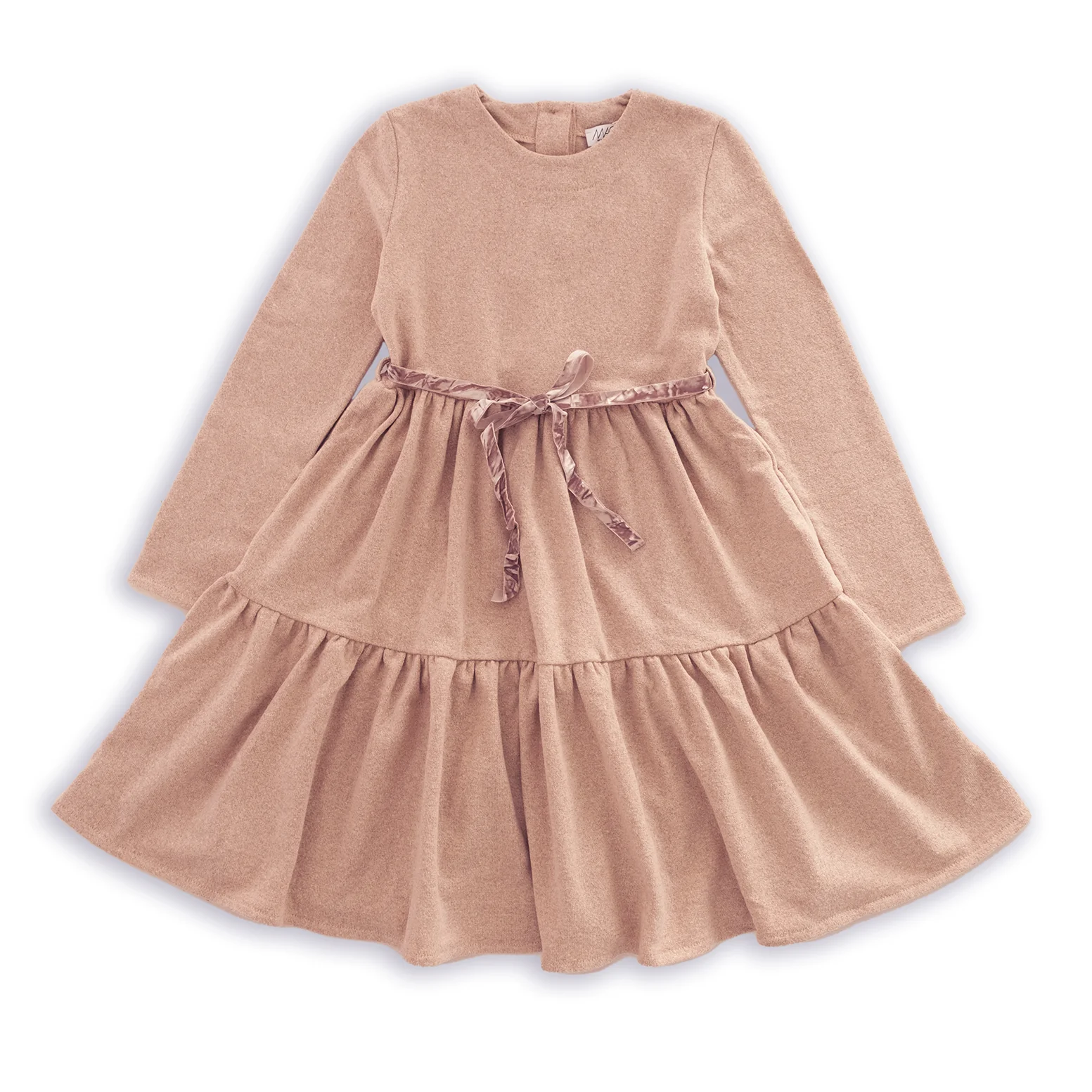 ABITO CALDO COTONE CON CINTURA VELLUTO - immagine 2