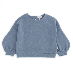 MAGLIA IN CALDO COTONE MANICA A SBUFFO