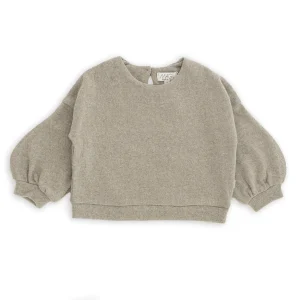 MAGLIA IN CALDO COTONE MANICA A SBUFFO