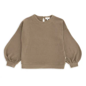 MAGLIA IN CALDO COTONE MANICA A SBUFFO