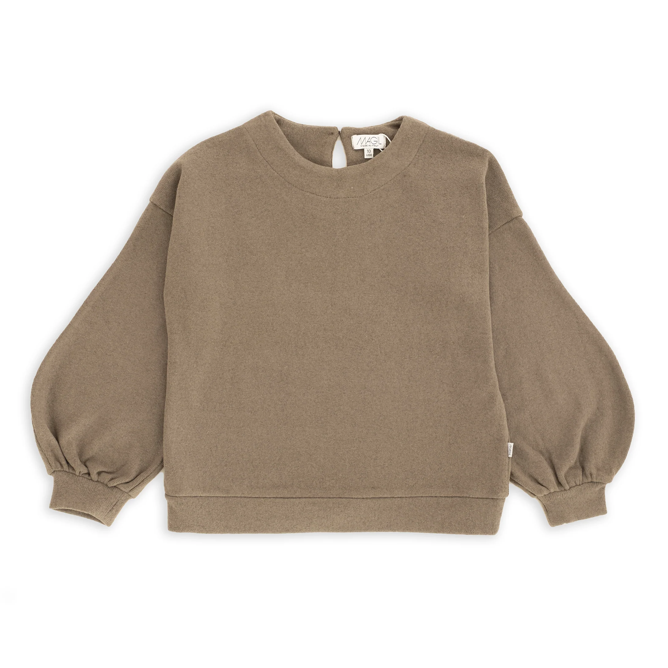 MAGLIA IN CALDO COTONE MANICA A SBUFFO - immagine 2