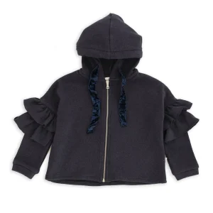 FELPA IN CALDO COTONE CON CAPPUCCIO