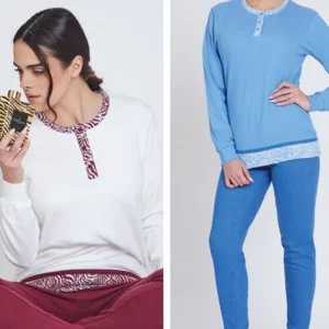 Pigiama in PUNTO MILANO donna NAZARENO GABRIELLI- D6043