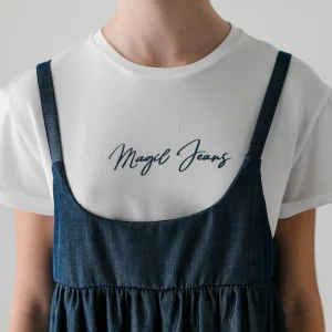 ABITO EFFETTO JEANS CON T-SHIRT