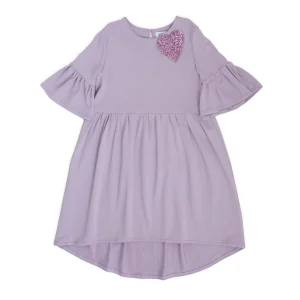 ABITO IN FELPA MANICA A TULIPANO