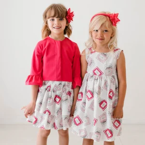 GONNA IN COTONE FANTASIA CON VOLANT