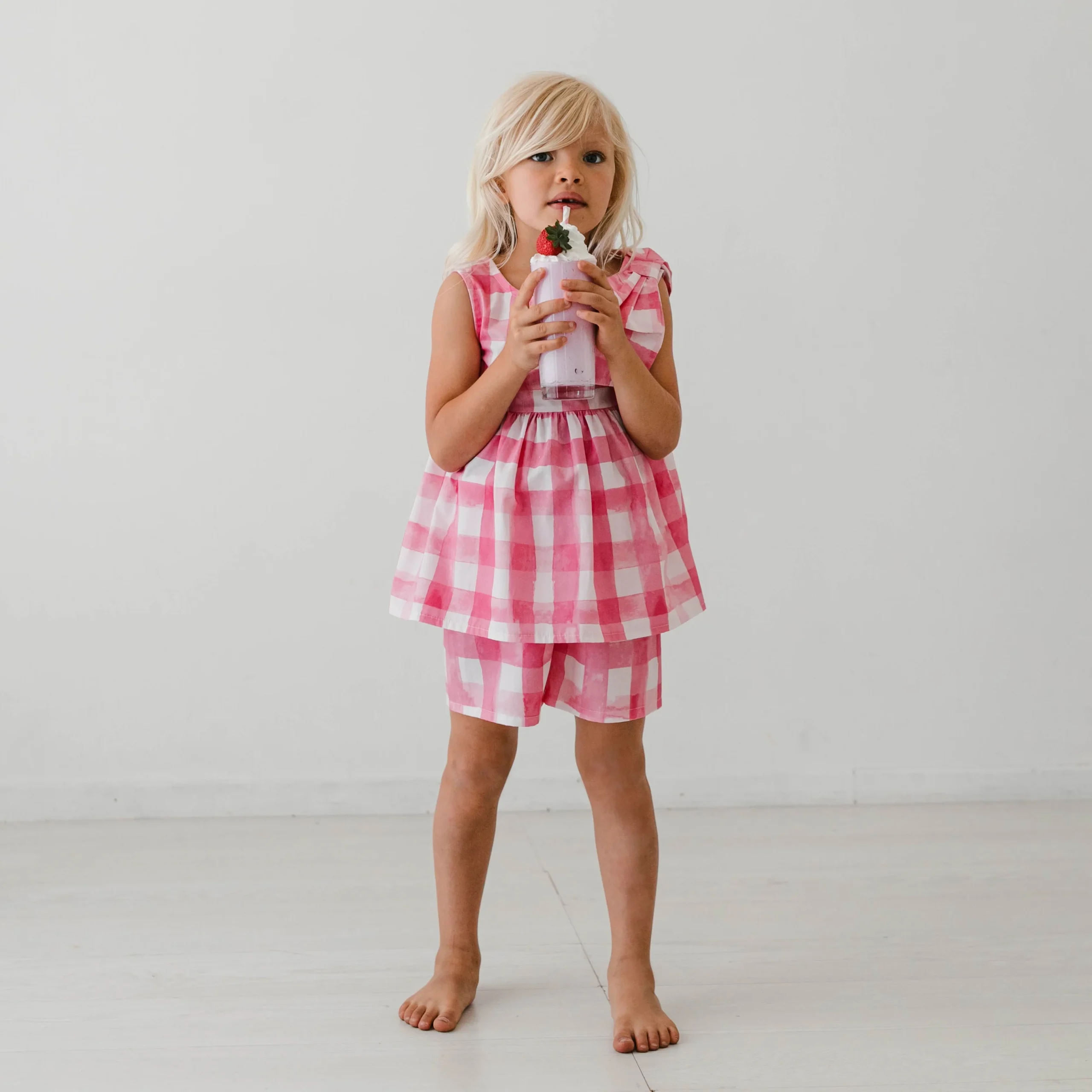 SHORTS IN COTONE A CARAMELLA - immagine 2