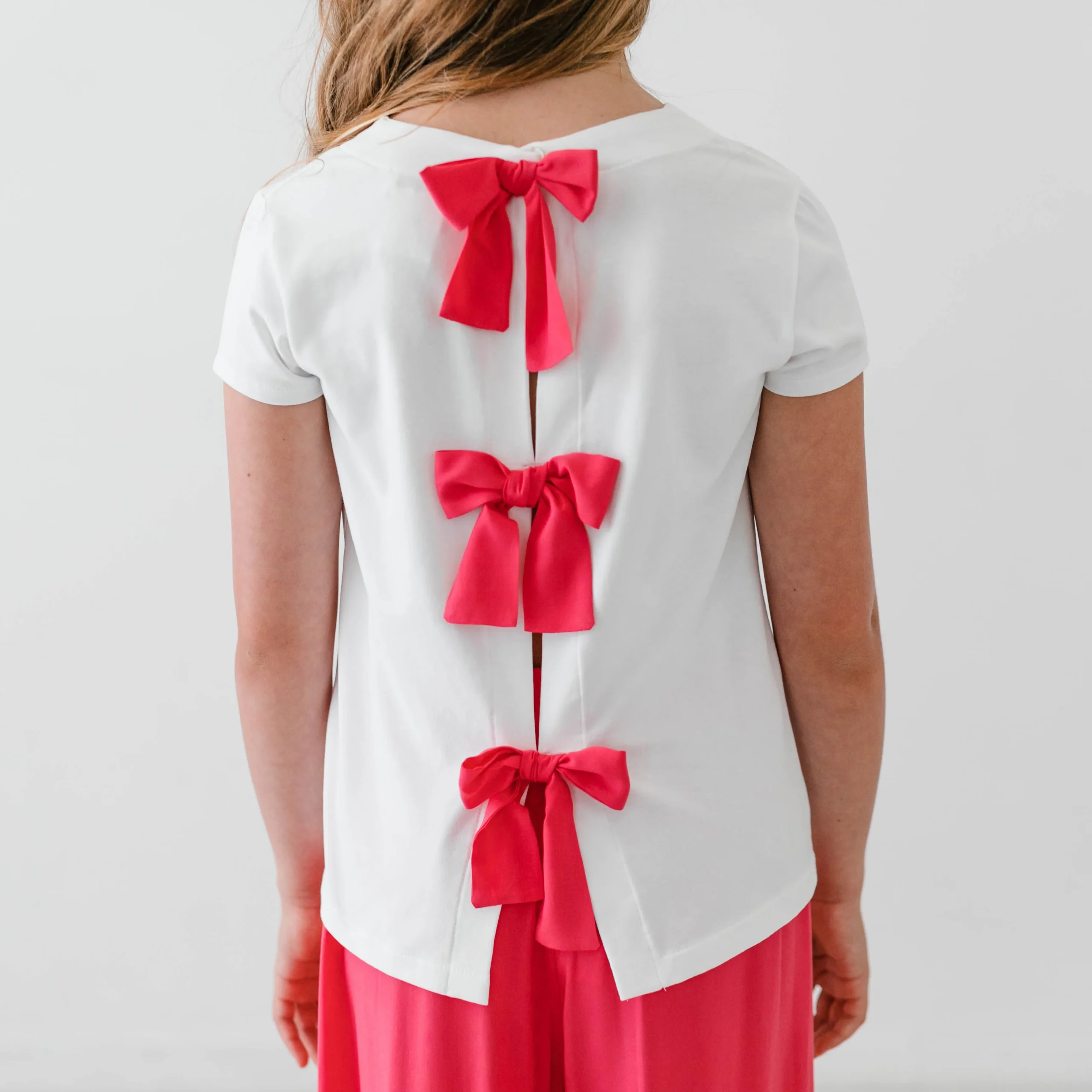 T-SHIRT CON FIOCCHI IN VISCOSA - immagine 2