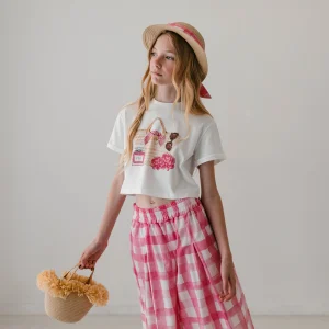 T-SHIRT CROPPED BEACH SET