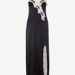 Embroidered Silk Long Petticoat