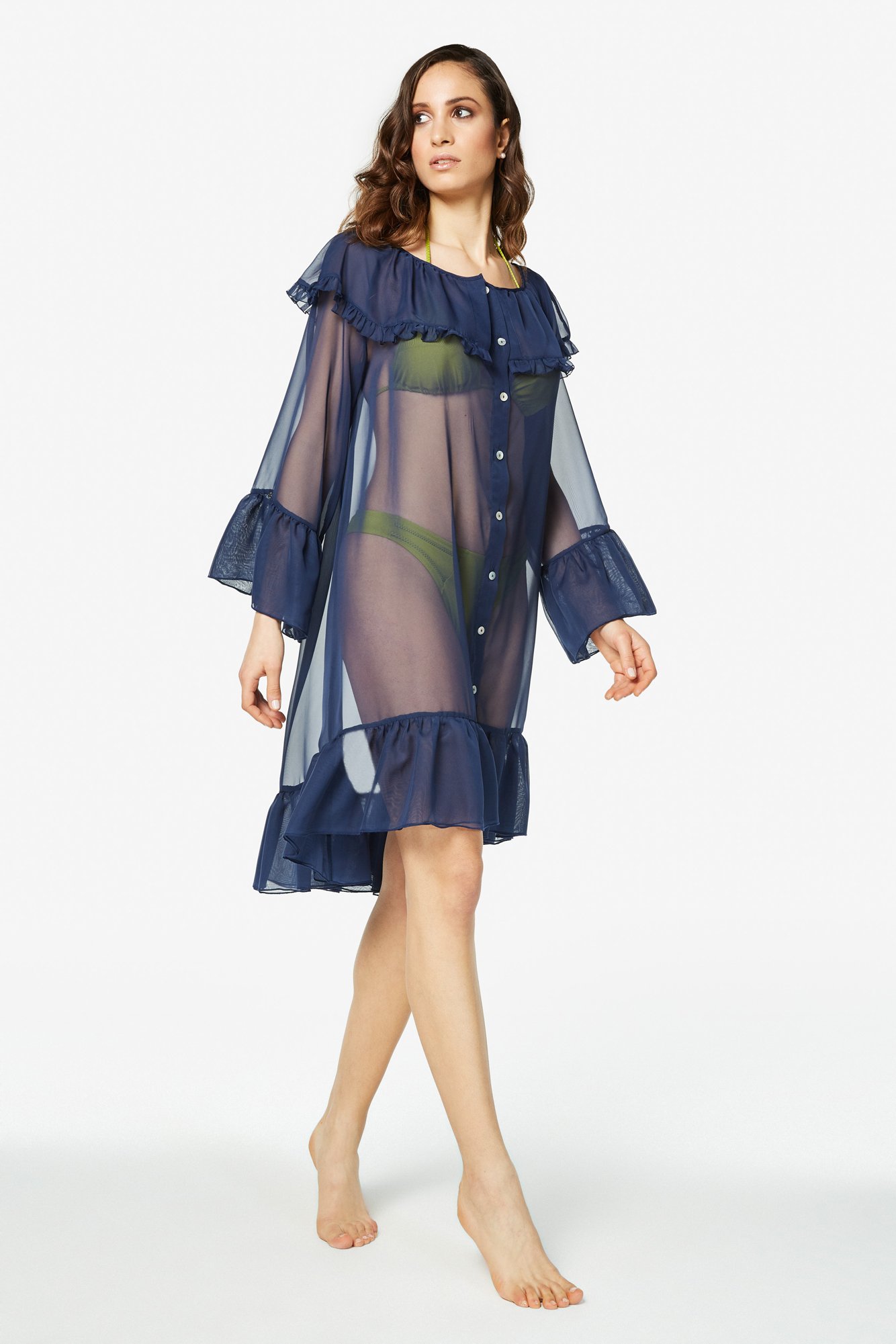 Carla – Vestaglia oversize in voile - immagine 7