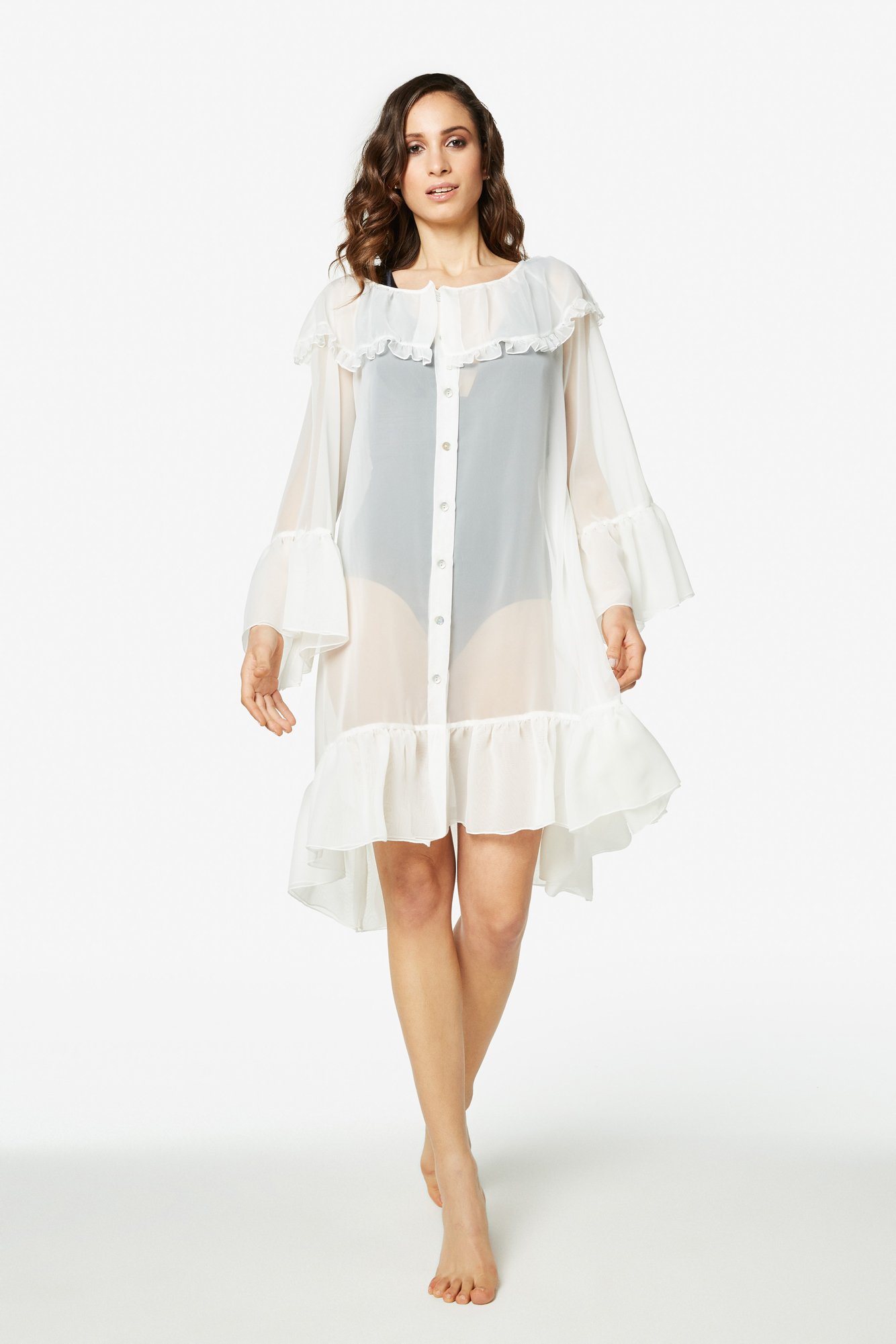Carla – Vestaglia oversize in voile - immagine 2