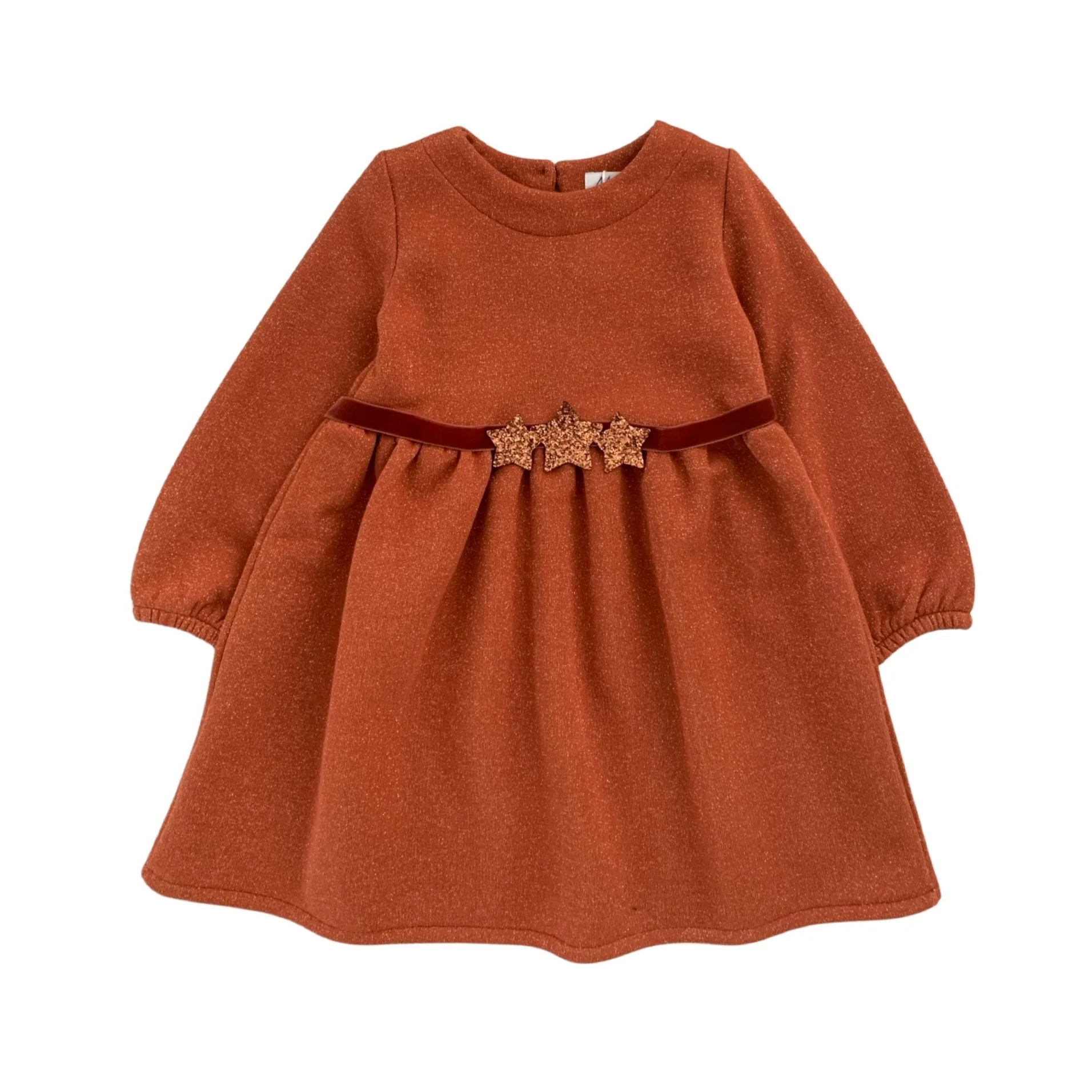 ABITO FELPA LUREX CON CINTURA - immagine 4