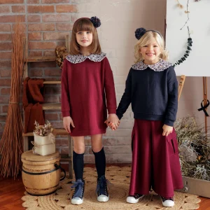 ABITO CALDO COTONE COLLETTO FIORELLINO