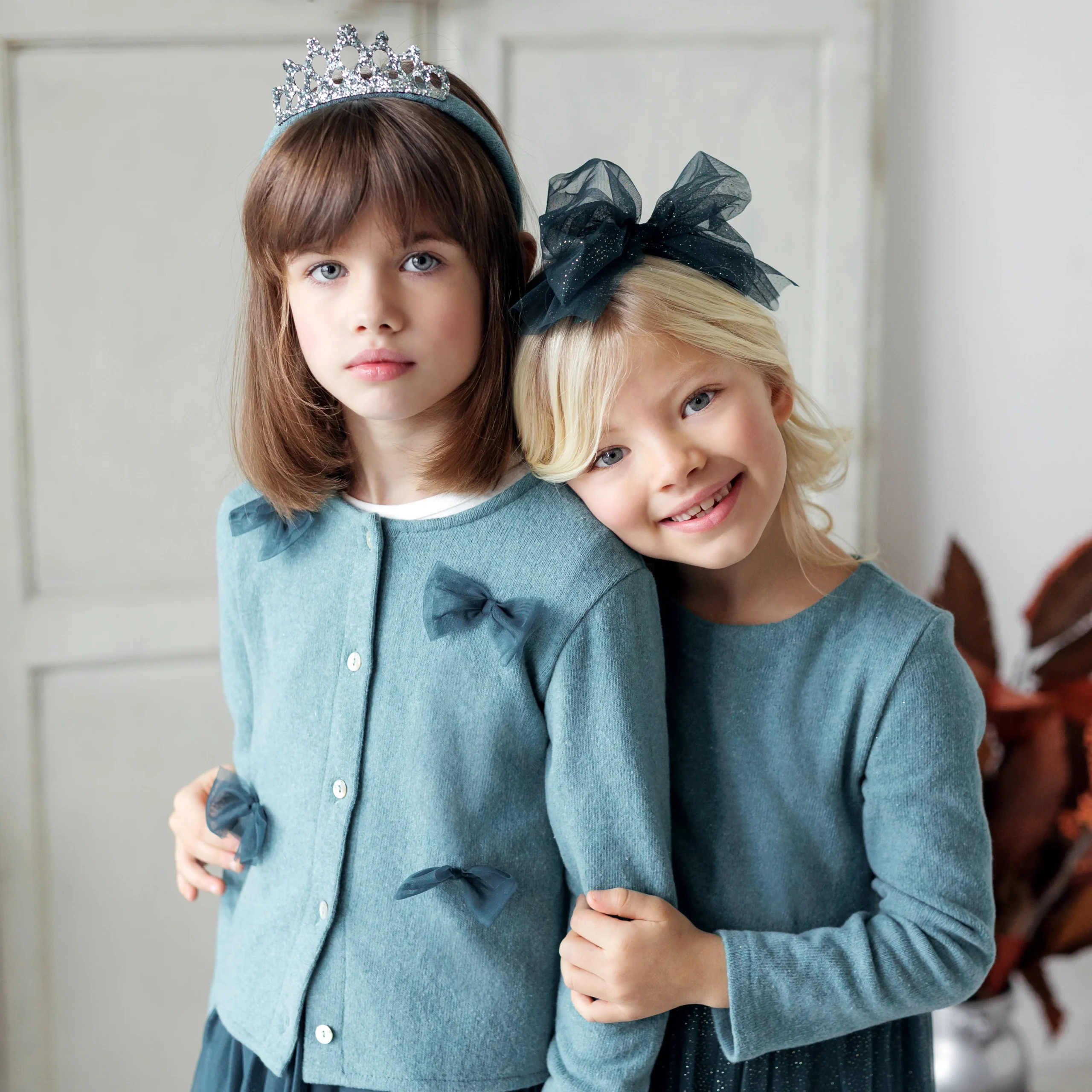 CARDIGAN CON FIOCCHIETTI TULLE - immagine 2