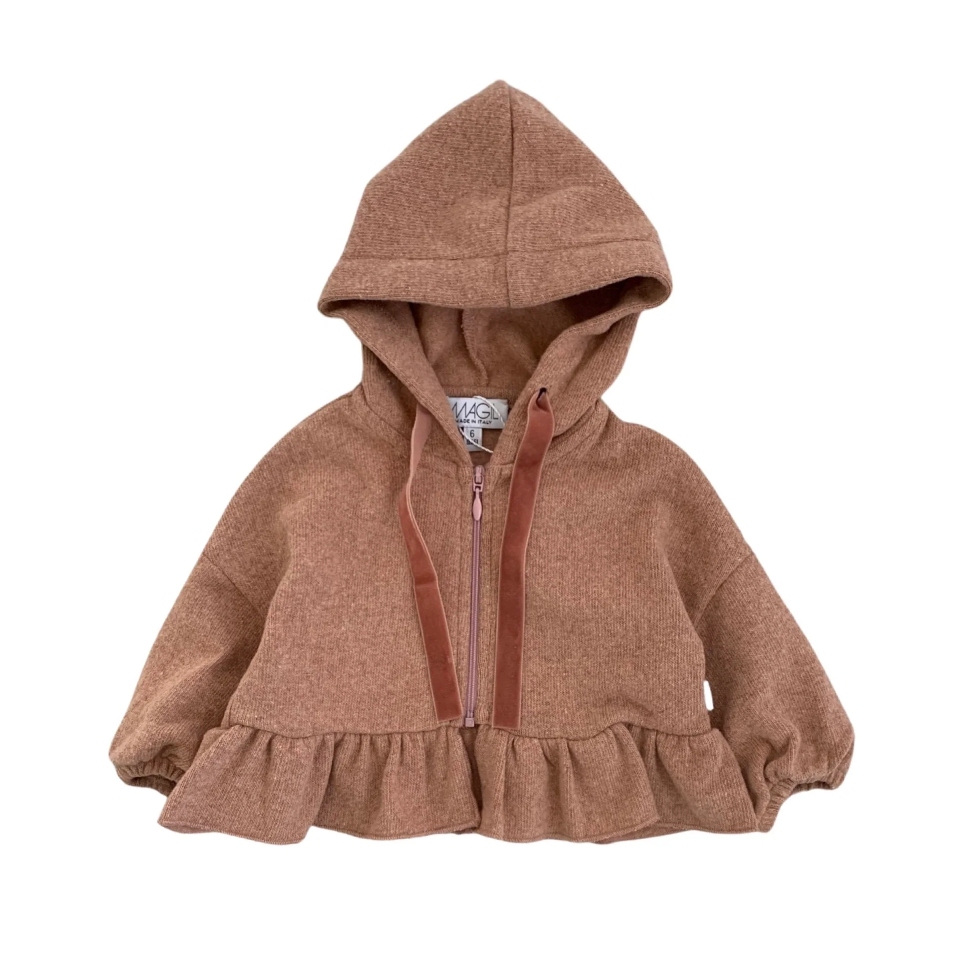 FELPA IN CALDO COTONE CON CERNIERA - immagine 2