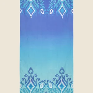 TELO MARE EFFEK IN MICROFIBRA CON DOPPIA FANTASIA AZZURRA E VIOLA E LILLA E BIANCA