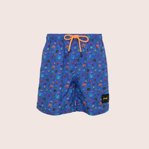 COSTUME BIMBO EFFEK PANTALONCINO AZZURRO CON PESCIOLINI