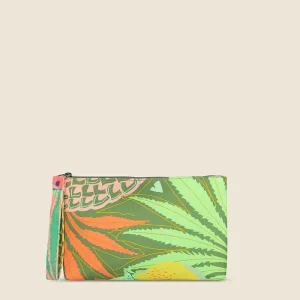 POCHETTE MARE EFFEK IN CANVAS FANTASIA ROSA TROPICAL