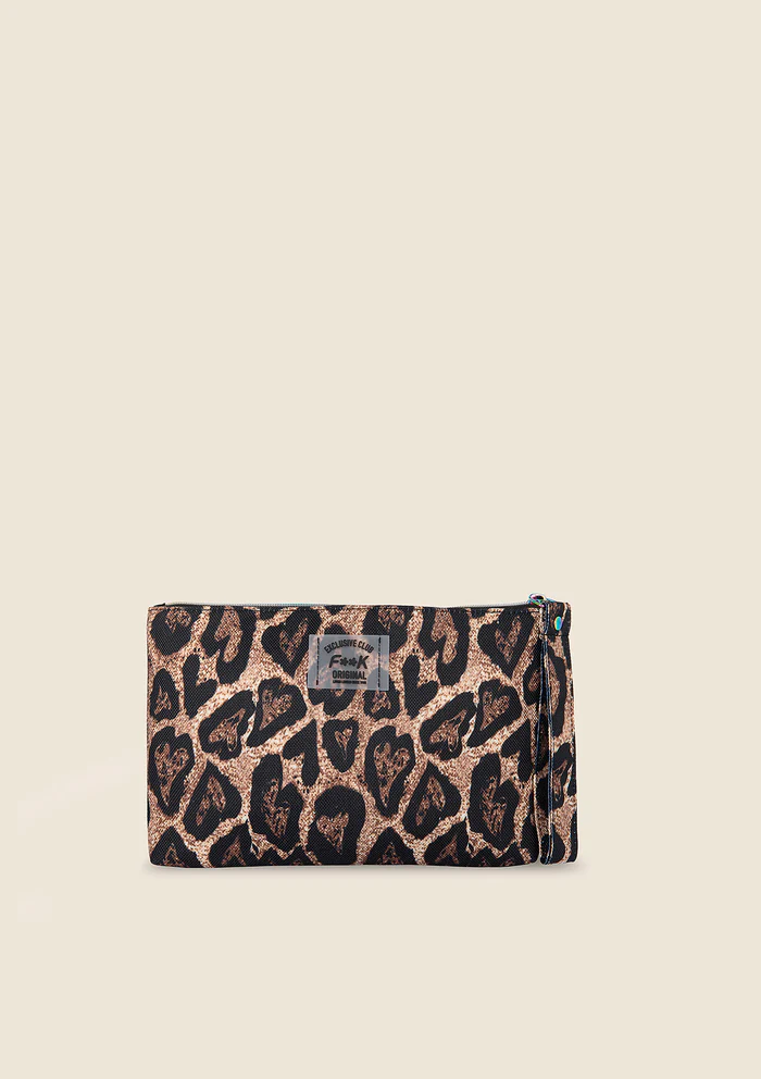 POCHETTE MARE EFFEK IN CANVAS FANTASIA LEOPARDATA - immagine 3