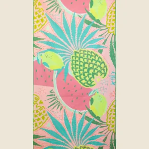 TELO MARE EFFEK IN MICROFIBRA CON FANTASIA TROPICALE ANANAS ROSA