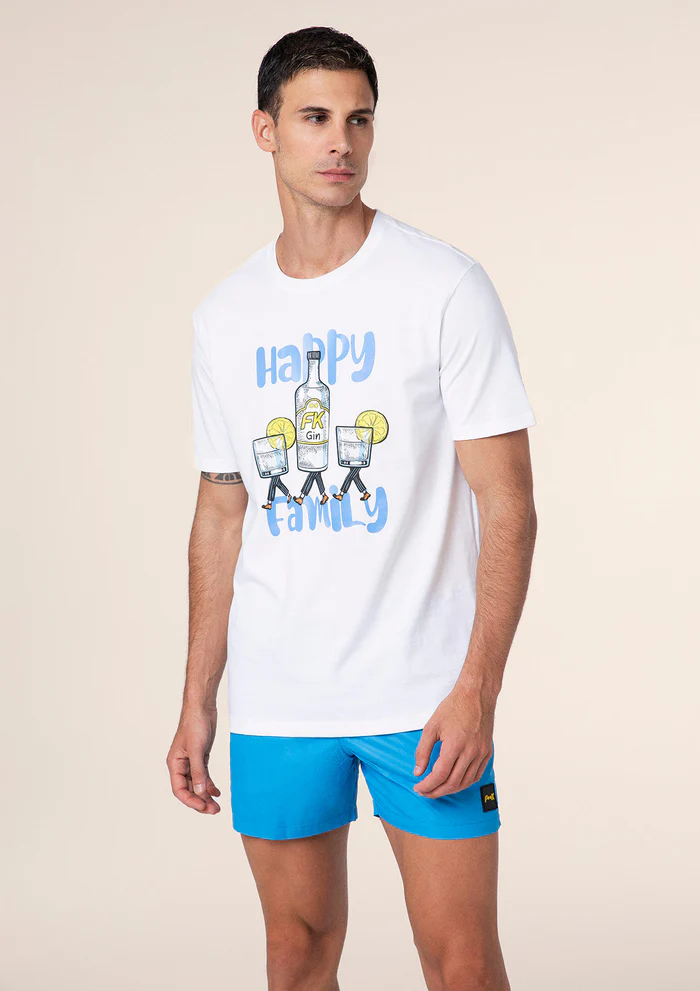 TSHIRT UOMO EFFEK BIANCA GIN FAMILY