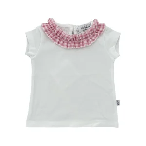T-SHIRT ROUCHES MICRO VICHY