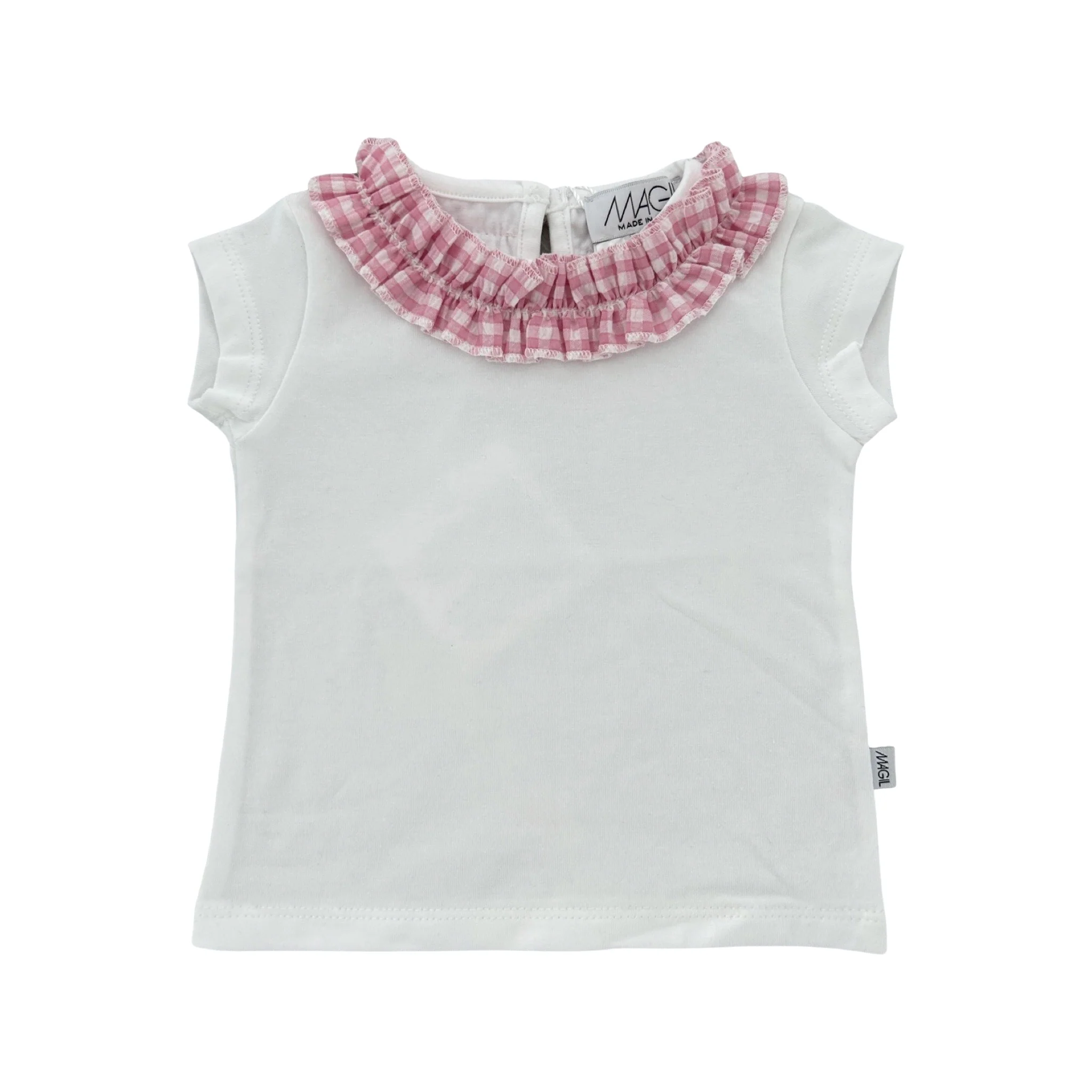 T-SHIRT ROUCHES MICRO VICHY - immagine 2