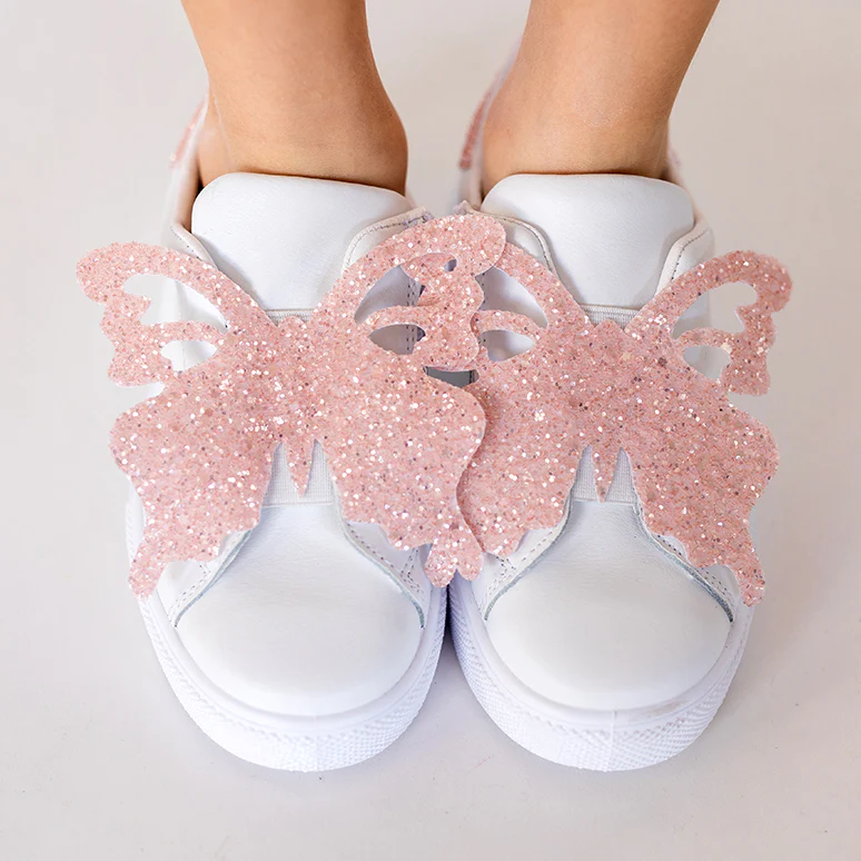 SNEAKERS BYCAST CON FARFALLA GLITTER - immagine 3