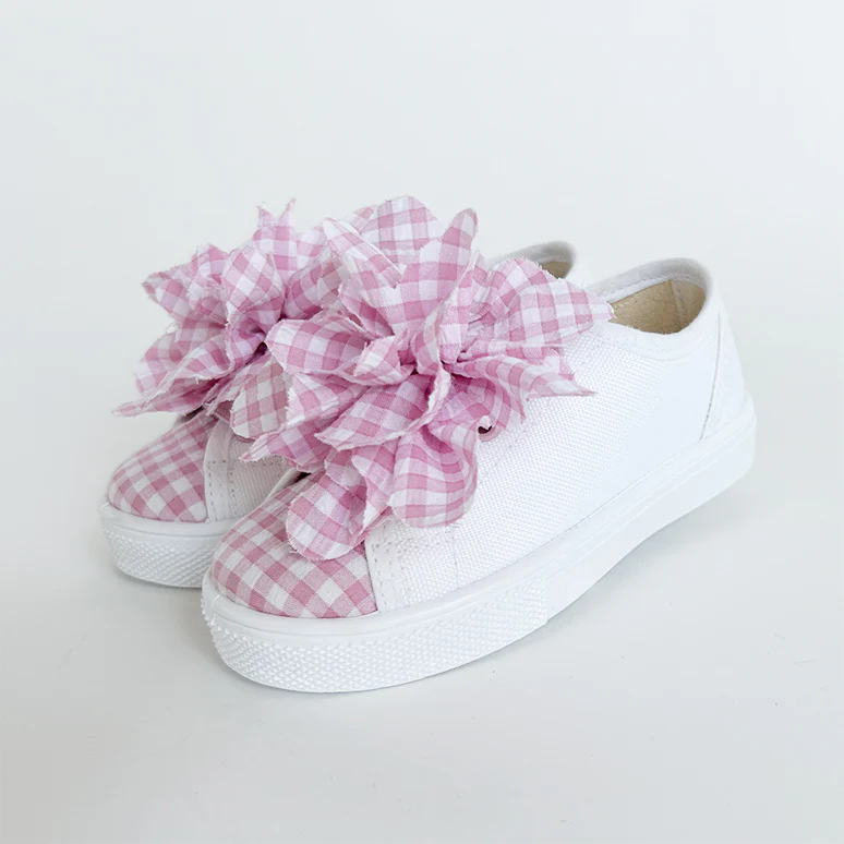 SNEAKERS IN TELA FANTASIA CON FIORE - immagine 2