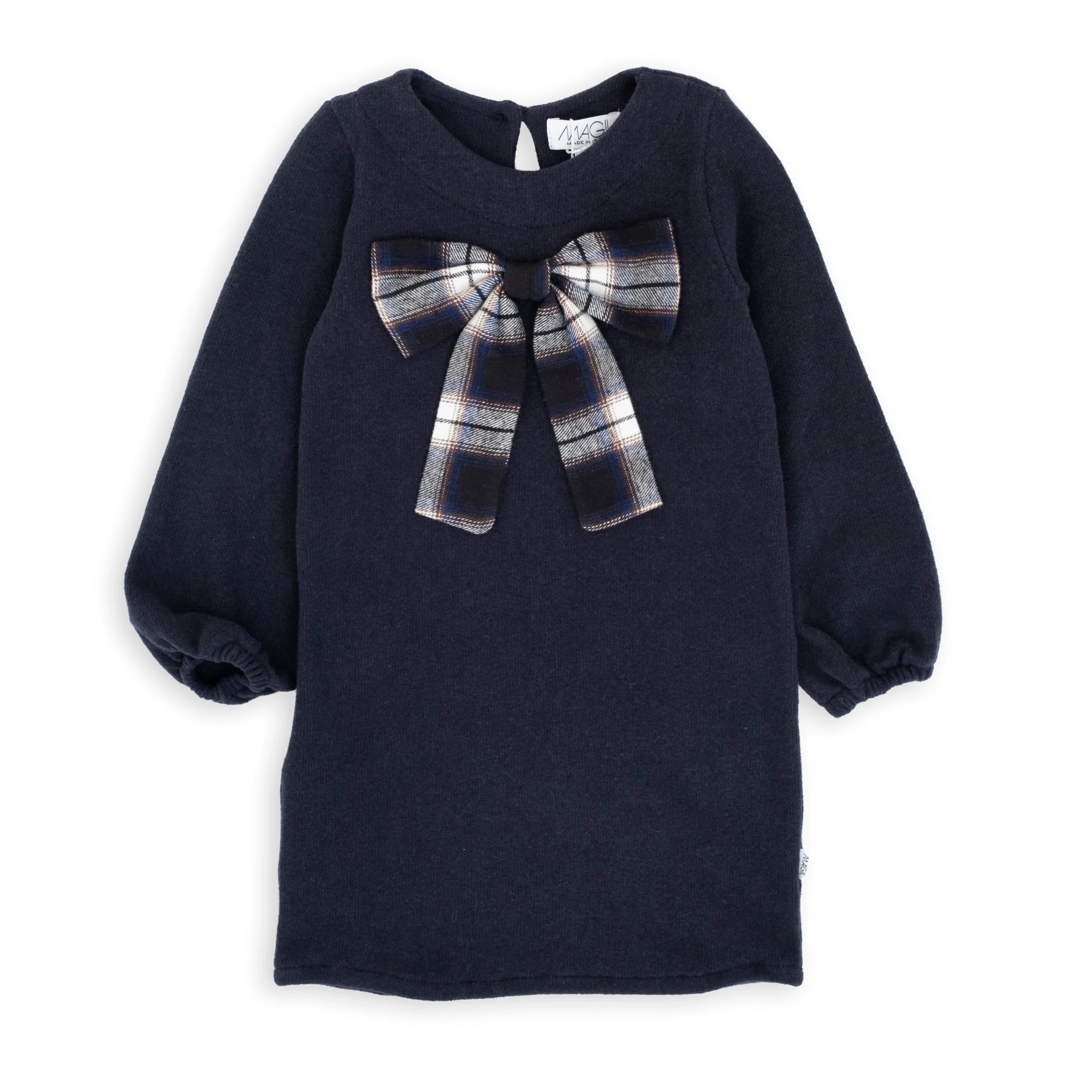 ABITO BLU CON FIOCCO SCOZZESE - immagine 2