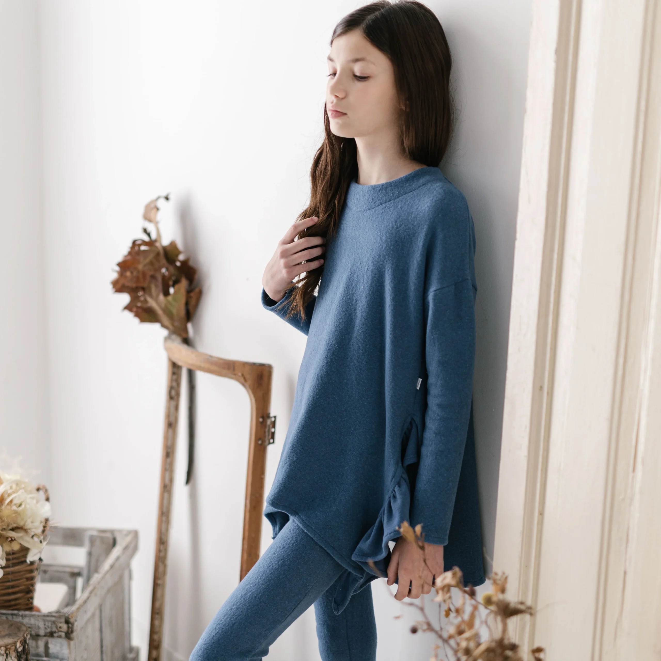 MAGLIA IN CALDO COTONE CON ROUCHES - immagine 4