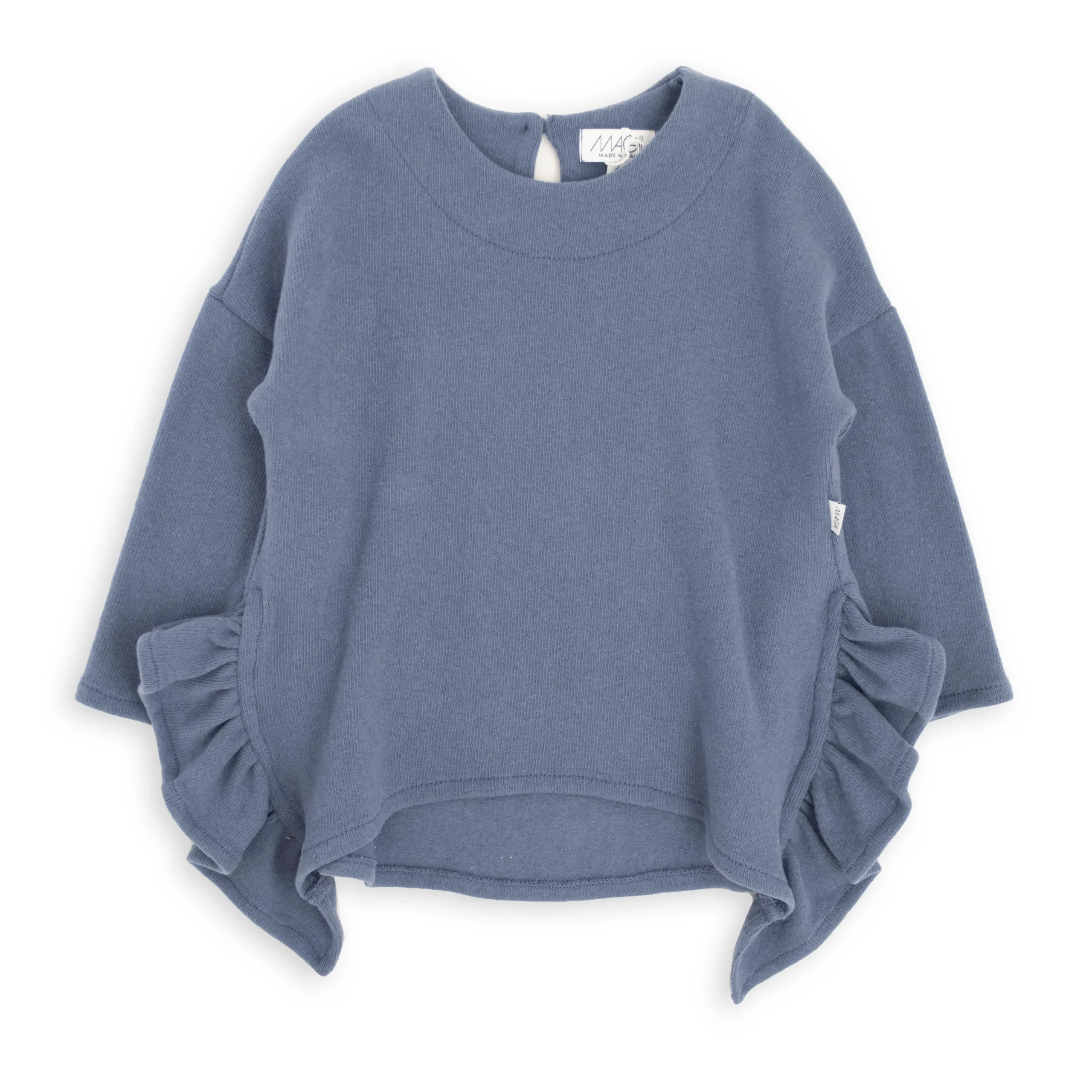 MAGLIA IN CALDO COTONE CON ROUCHES - immagine 5