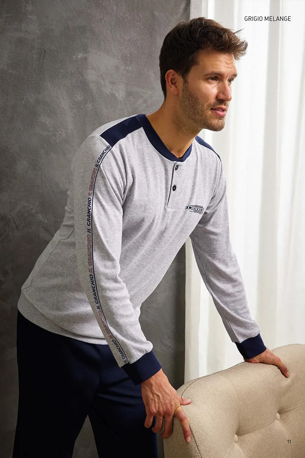 Pigiama in CALDO COTONE uomo GRANCHIO – GP2086