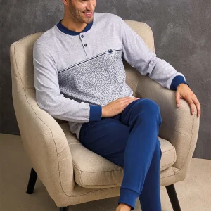 Pigiama in CALDO COTONE uomo GRANCHIO – GP2089