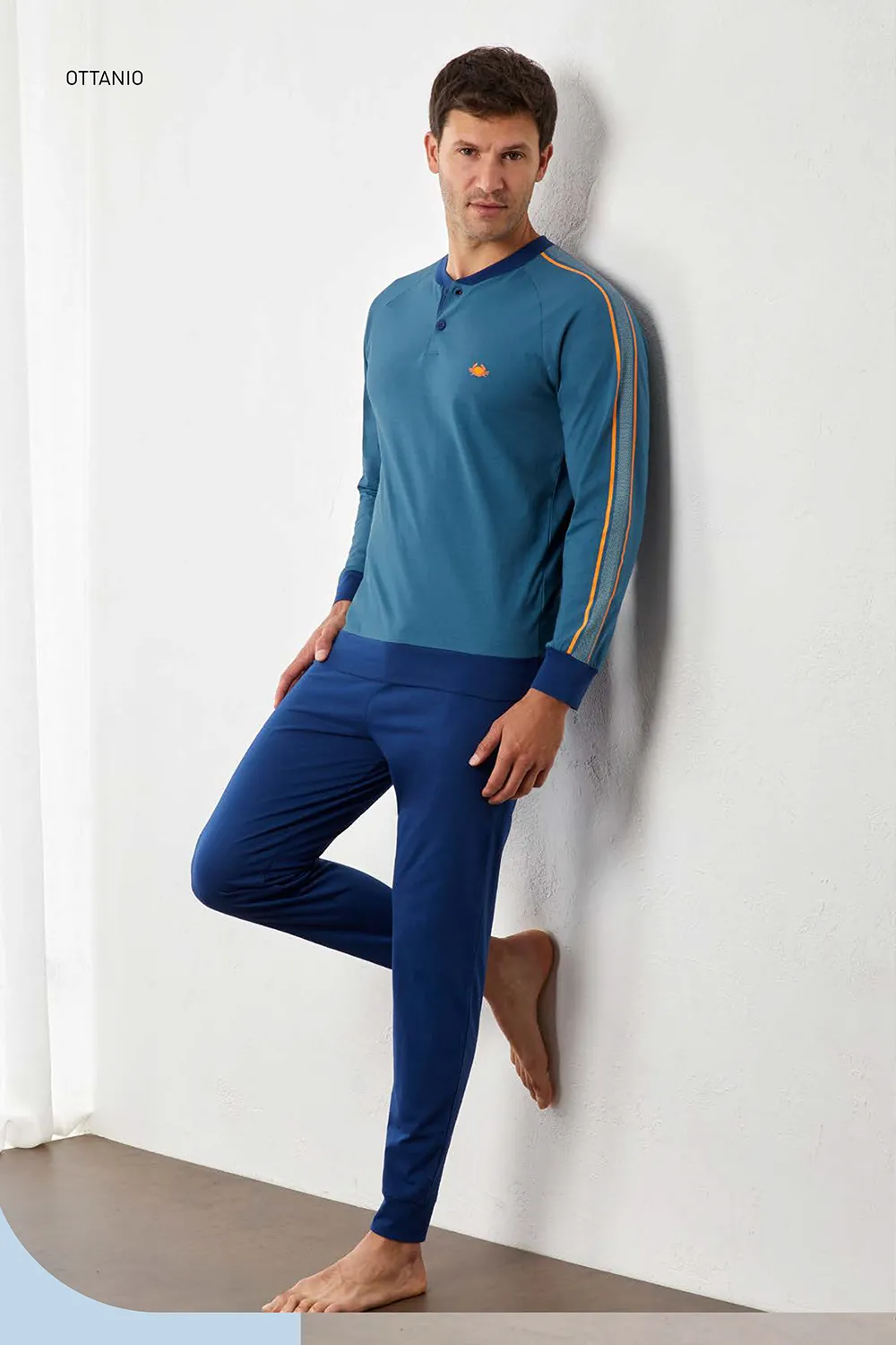 Pigiama in COTONE uomo IL GRANCHIO – GP1143 - immagine 3