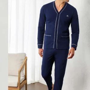 Pigiama aperto calibrato in COTONE uomo IL GRANCHIO – GP1150AC