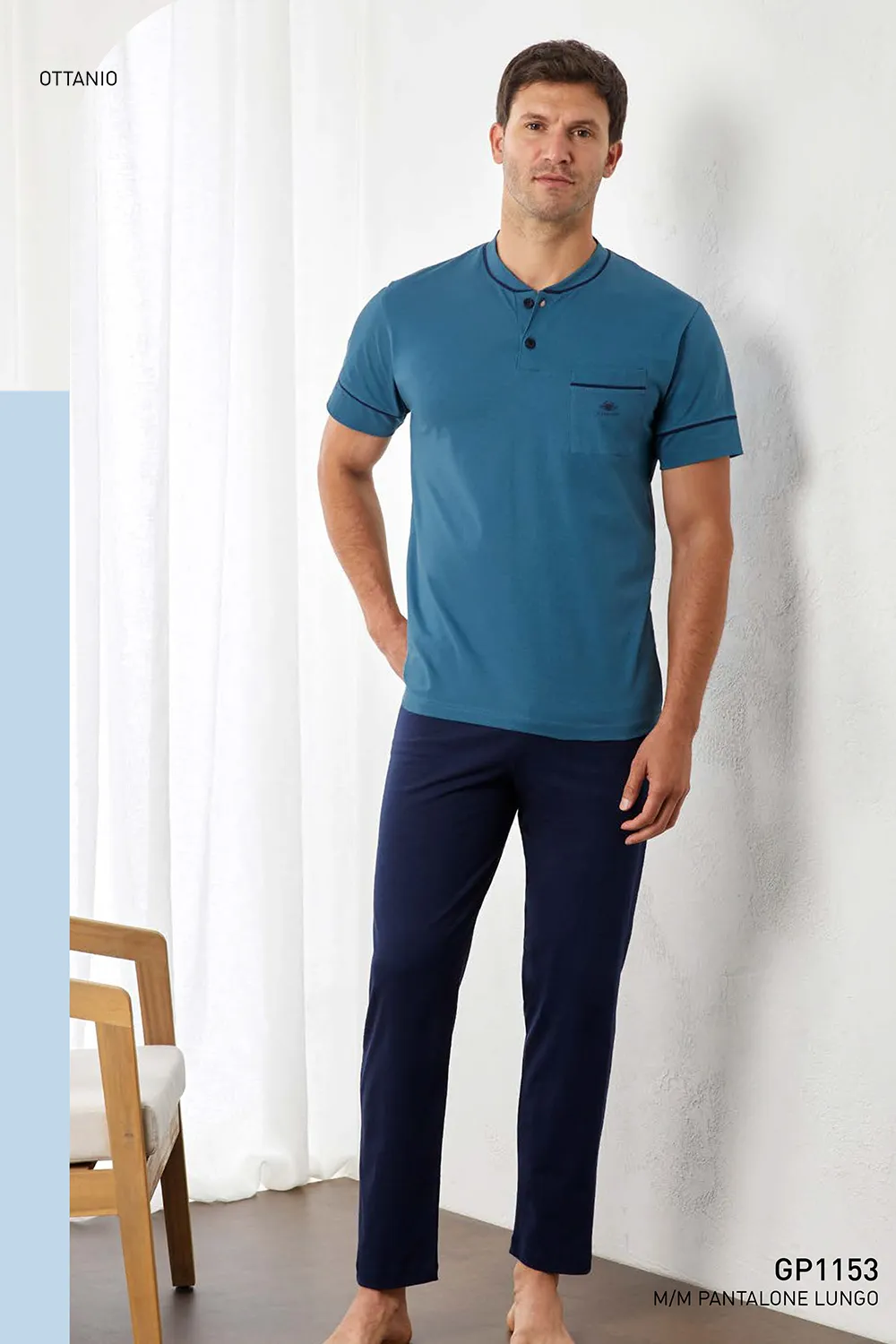 Pigiama in COTONE uomo IL GRANCHIO – GP1153 - immagine 3