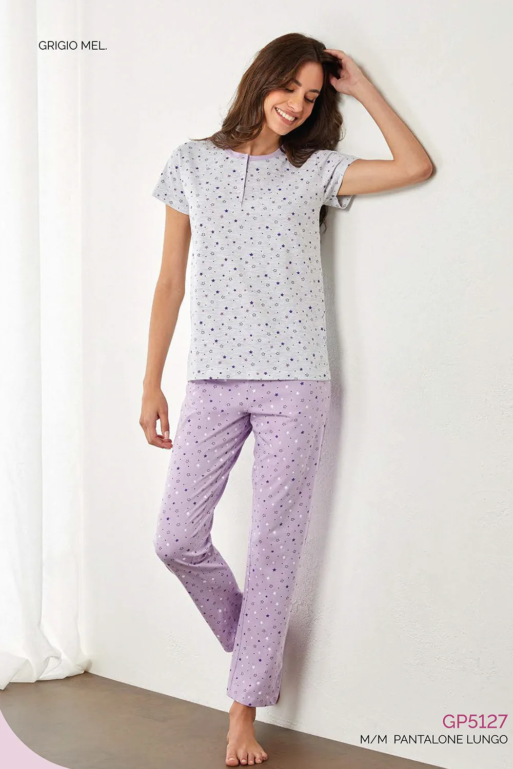 Pigiama in COTONE donna IL GRANCHIO – GP5127 - immagine 2