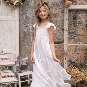 ABITO A BALZE CON MANICA VOLANT