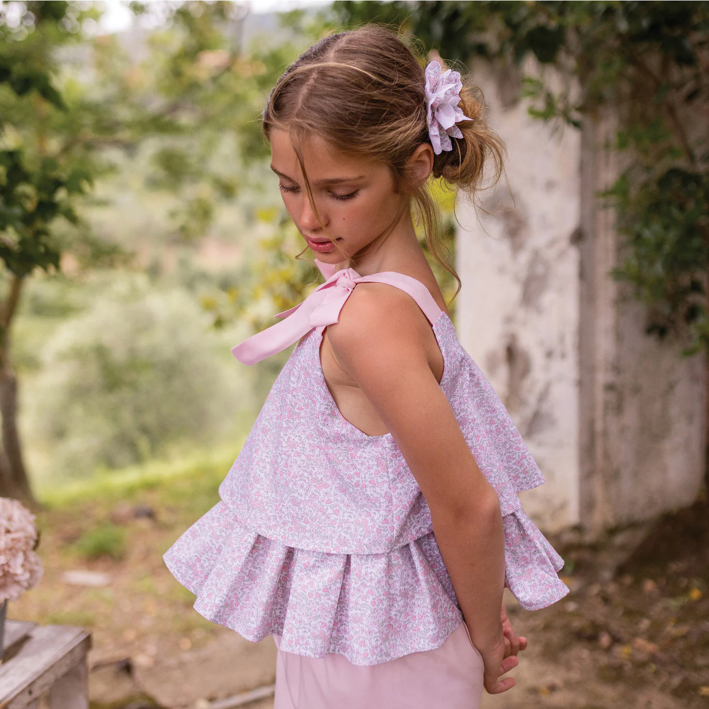 TOP FIORELLINO CON FIOCCHI - immagine 3